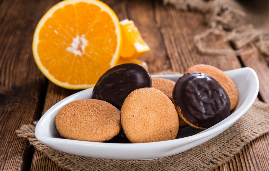 bowl of Jaffa Cakes