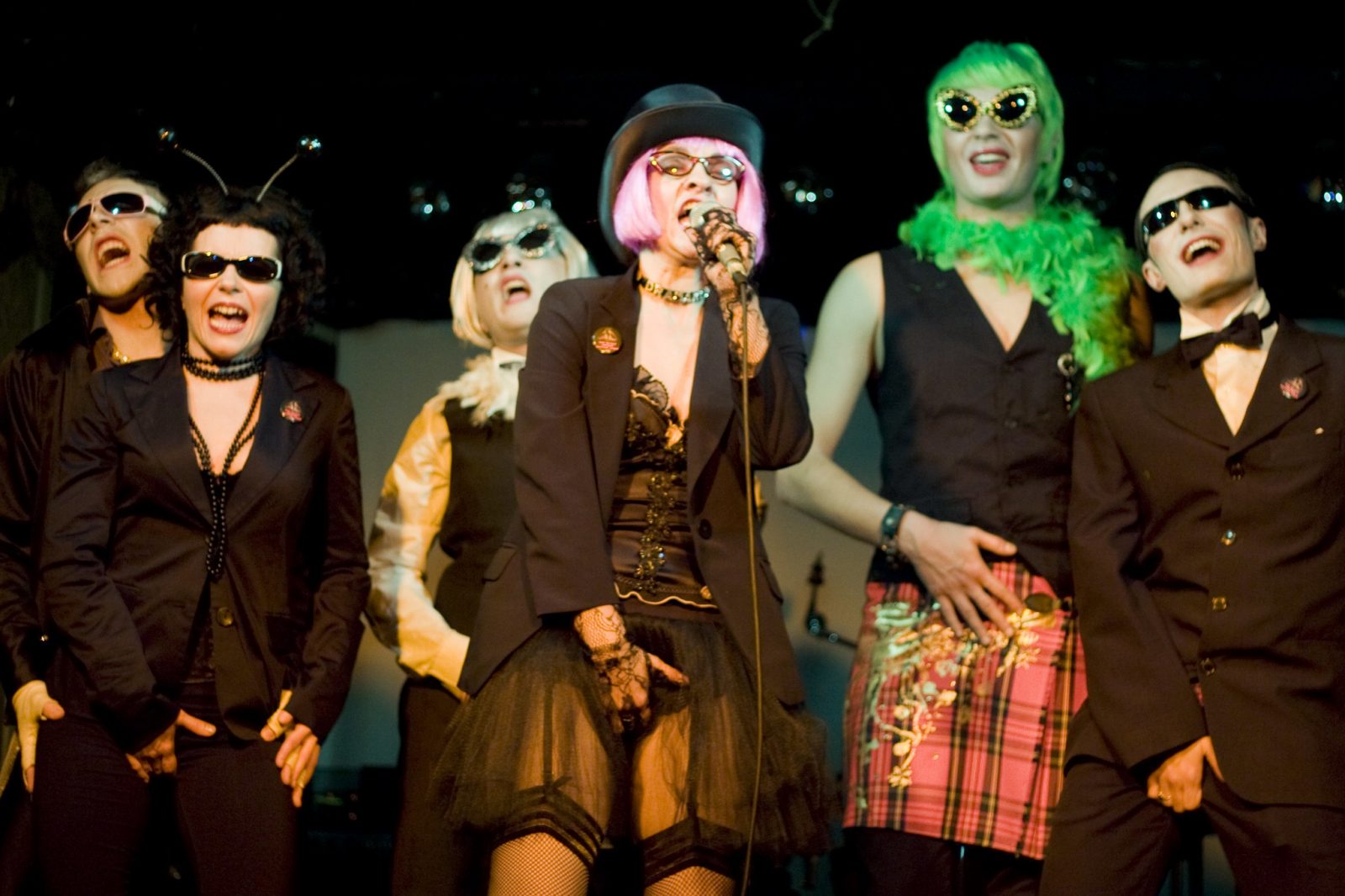 Rocky Horror Picture Show cast on the stage