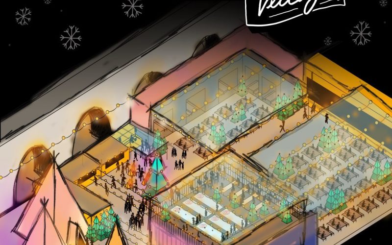 plans for chow down winter village as an illustration