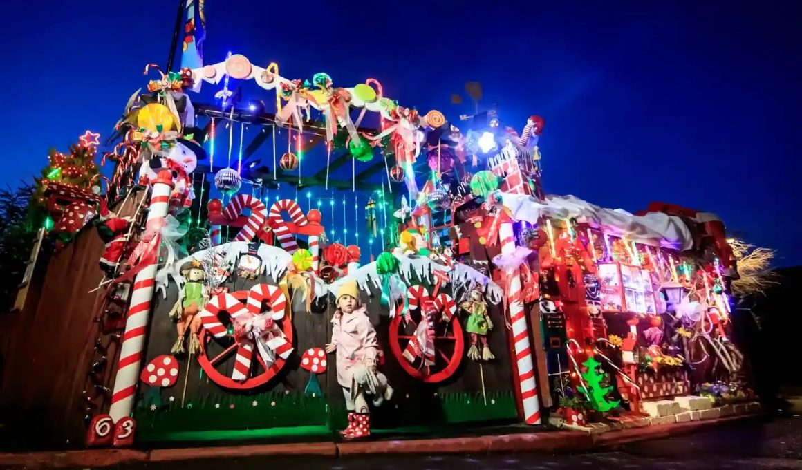 candy lane light display