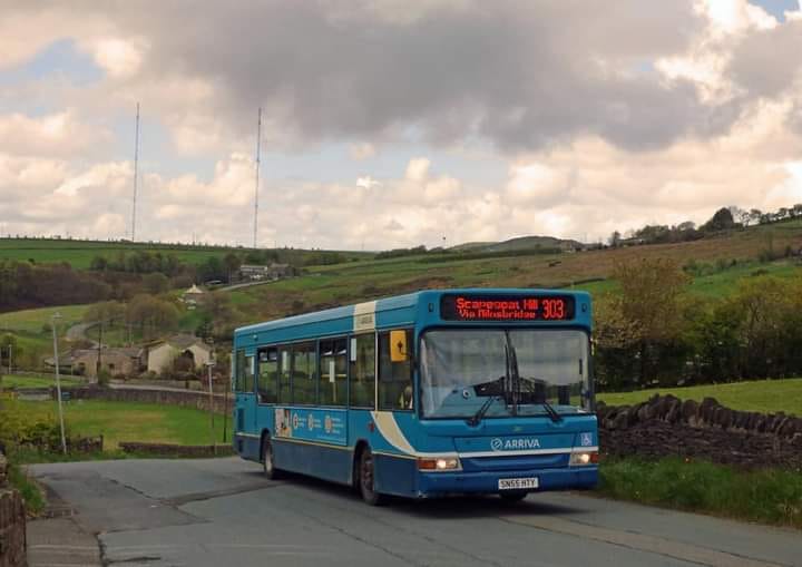 bus in the countryside