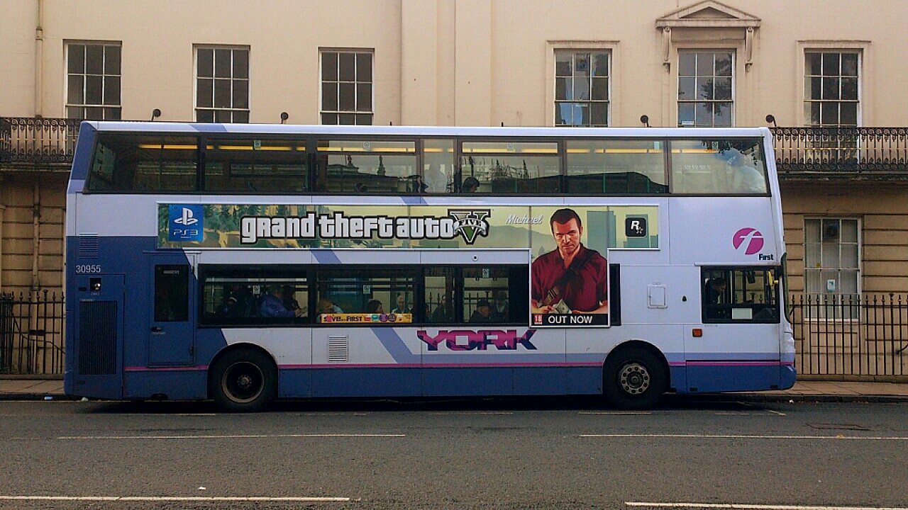 A bus in Leeds.