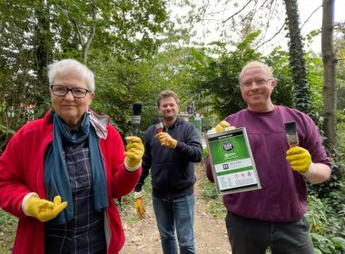 community with paint brushes