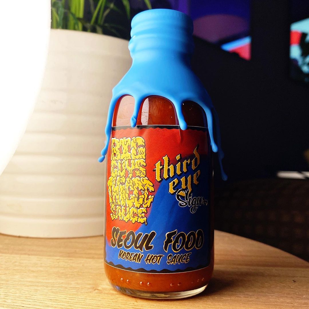Thiccc Sauce and Third Eye signs collaboration hot sauce