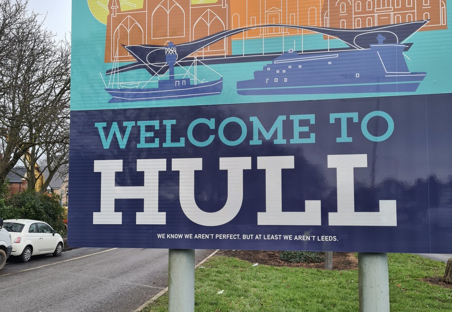 Northern city pokes fun at neighbour with cheeky &#8216;Welcome to Hull&#8217; signs, The Manc