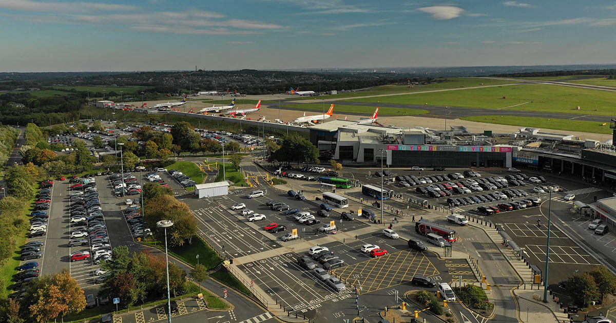 Leeds Bradford Airport. 