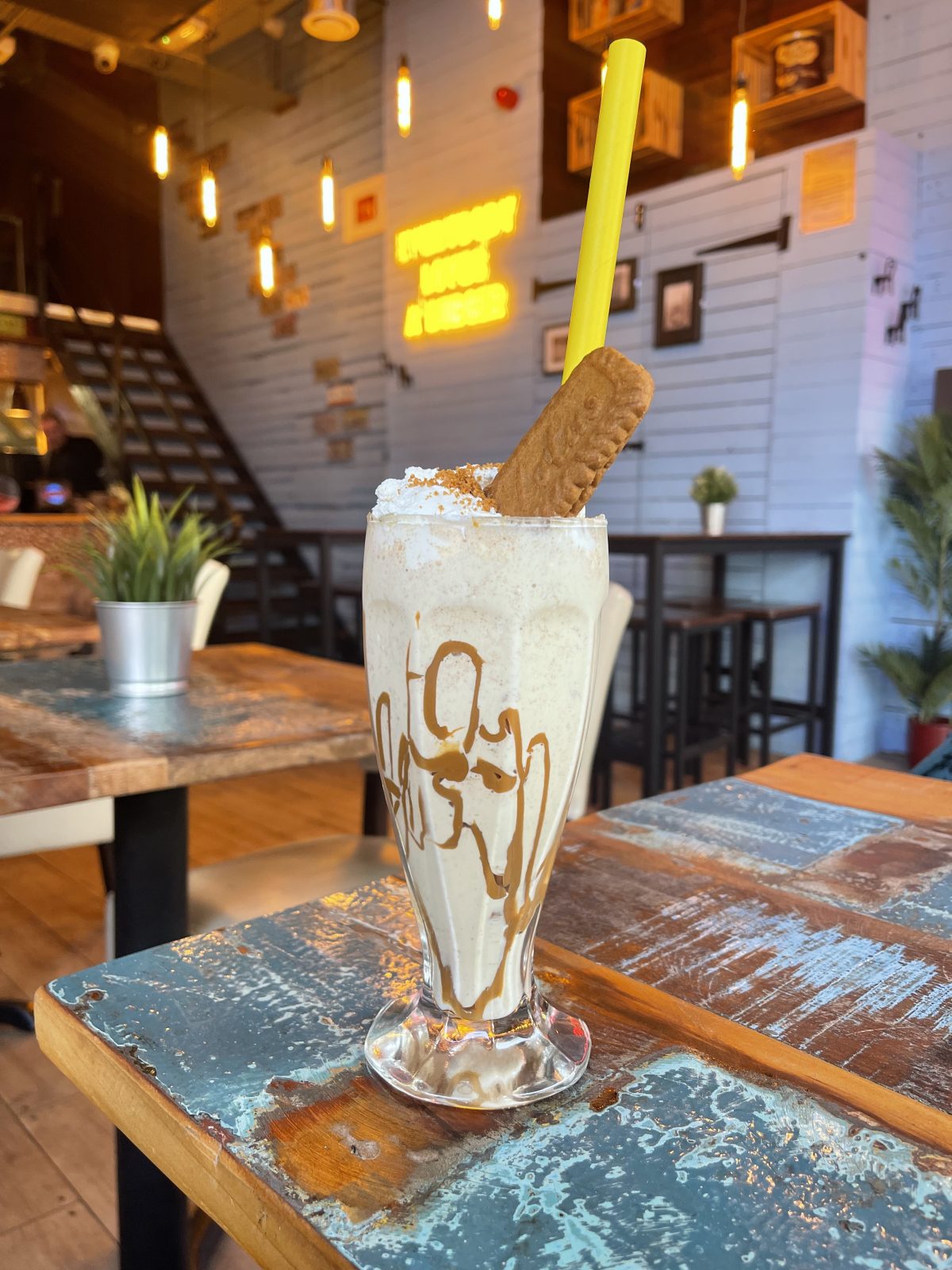 milkshake on a table