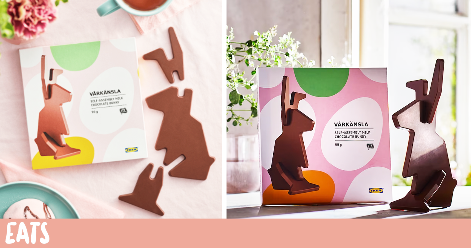 IKEA has launched a flatpack Easter bunny made entirely out of chocolate