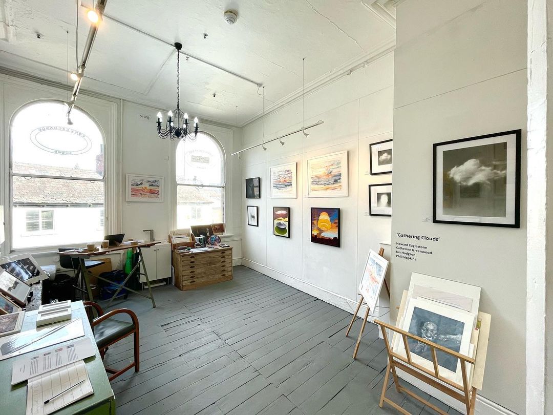 The inside of Cole's art gallery.