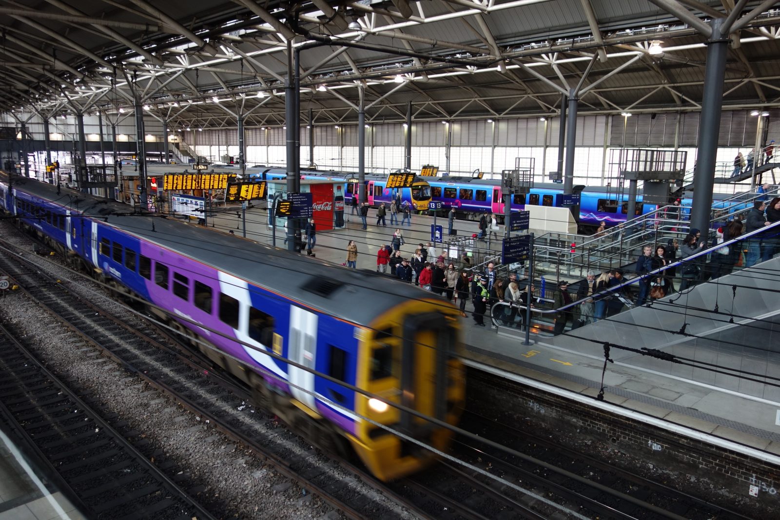 above Leeds train station.