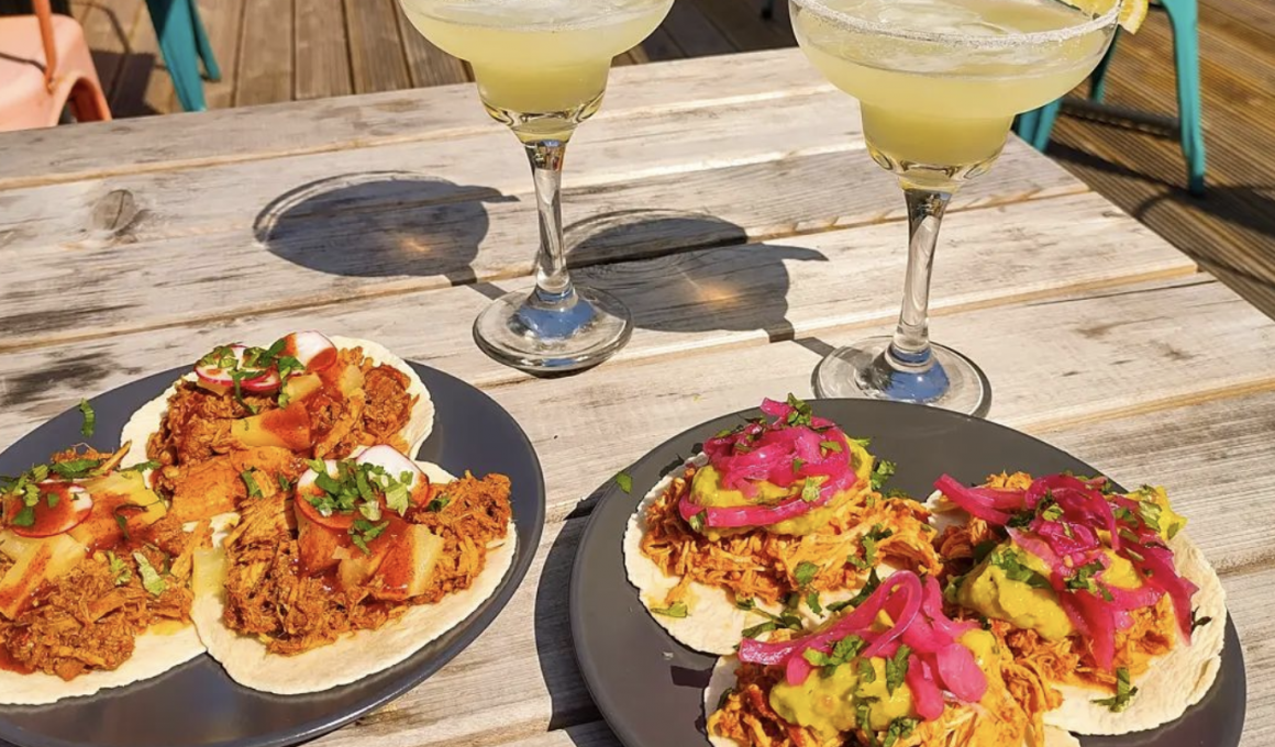 margaritas and open tacos.