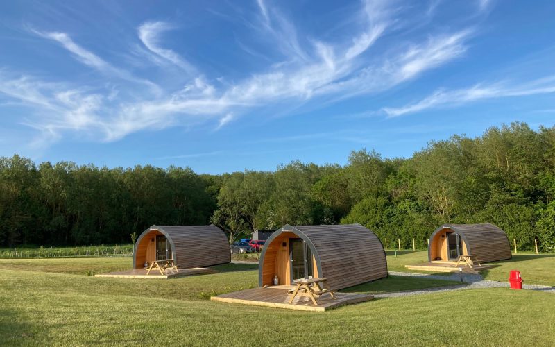 The glamping pods