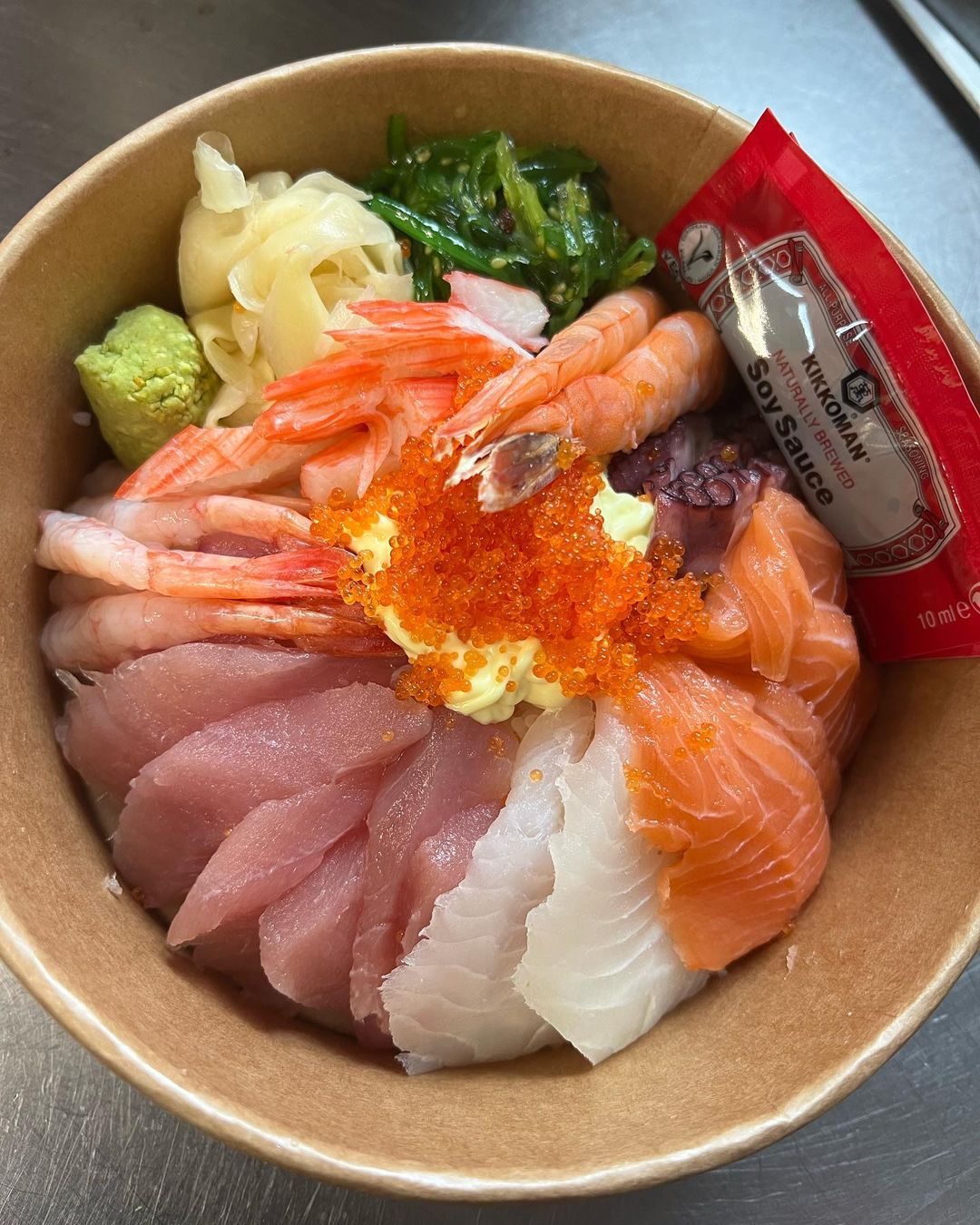 A sushi donburi bowl from Feed. 