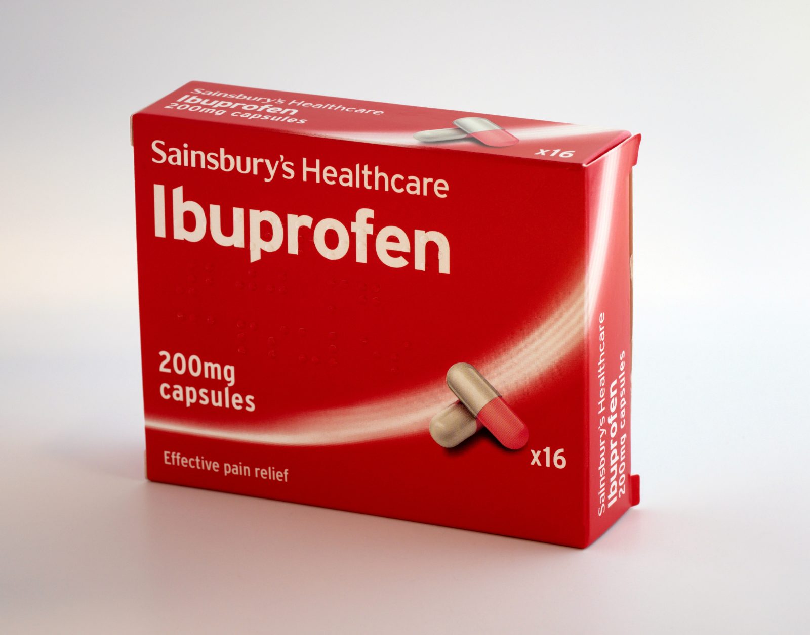 A box of ibuprofen.