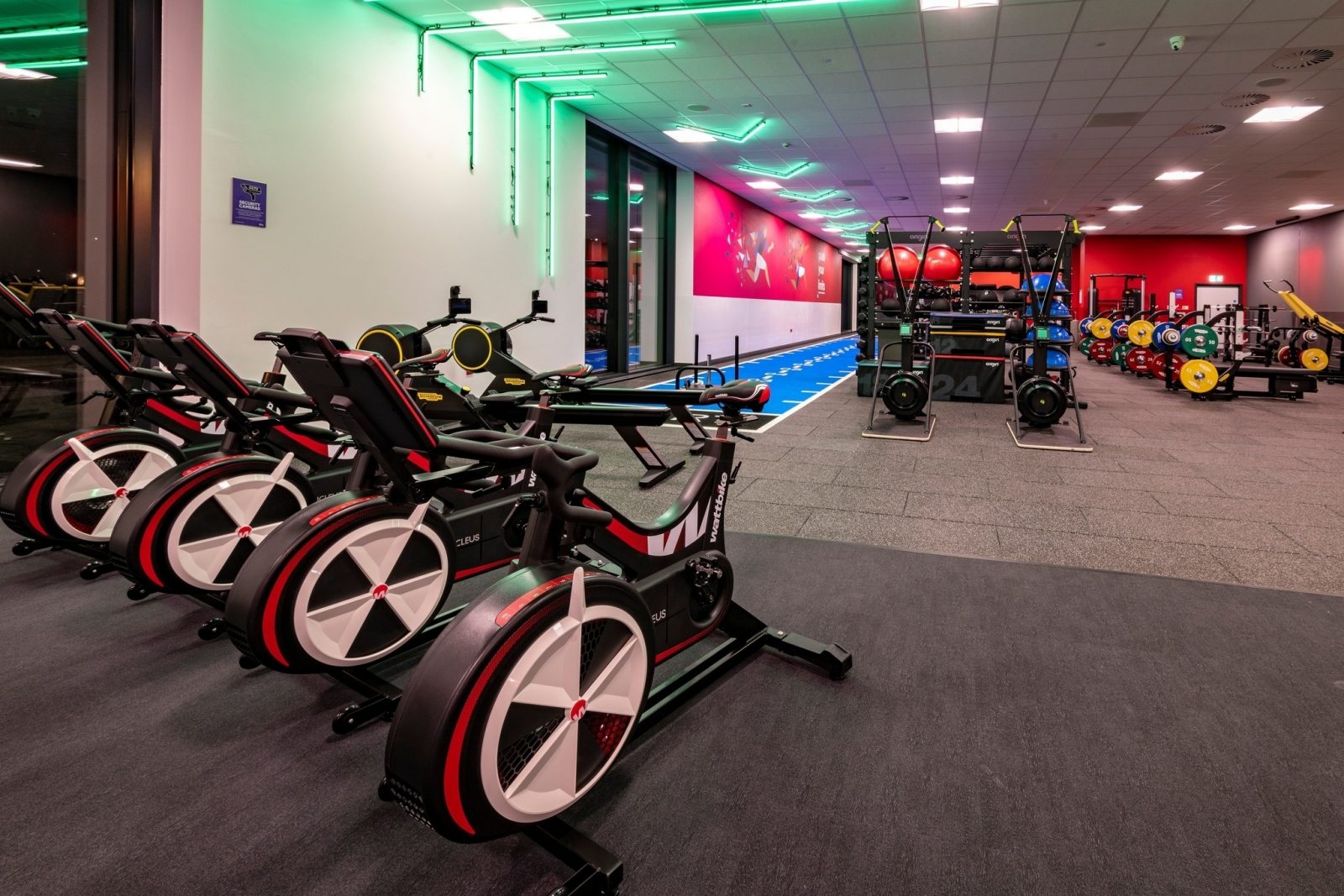 The multi-functional room at the leisure centre. 