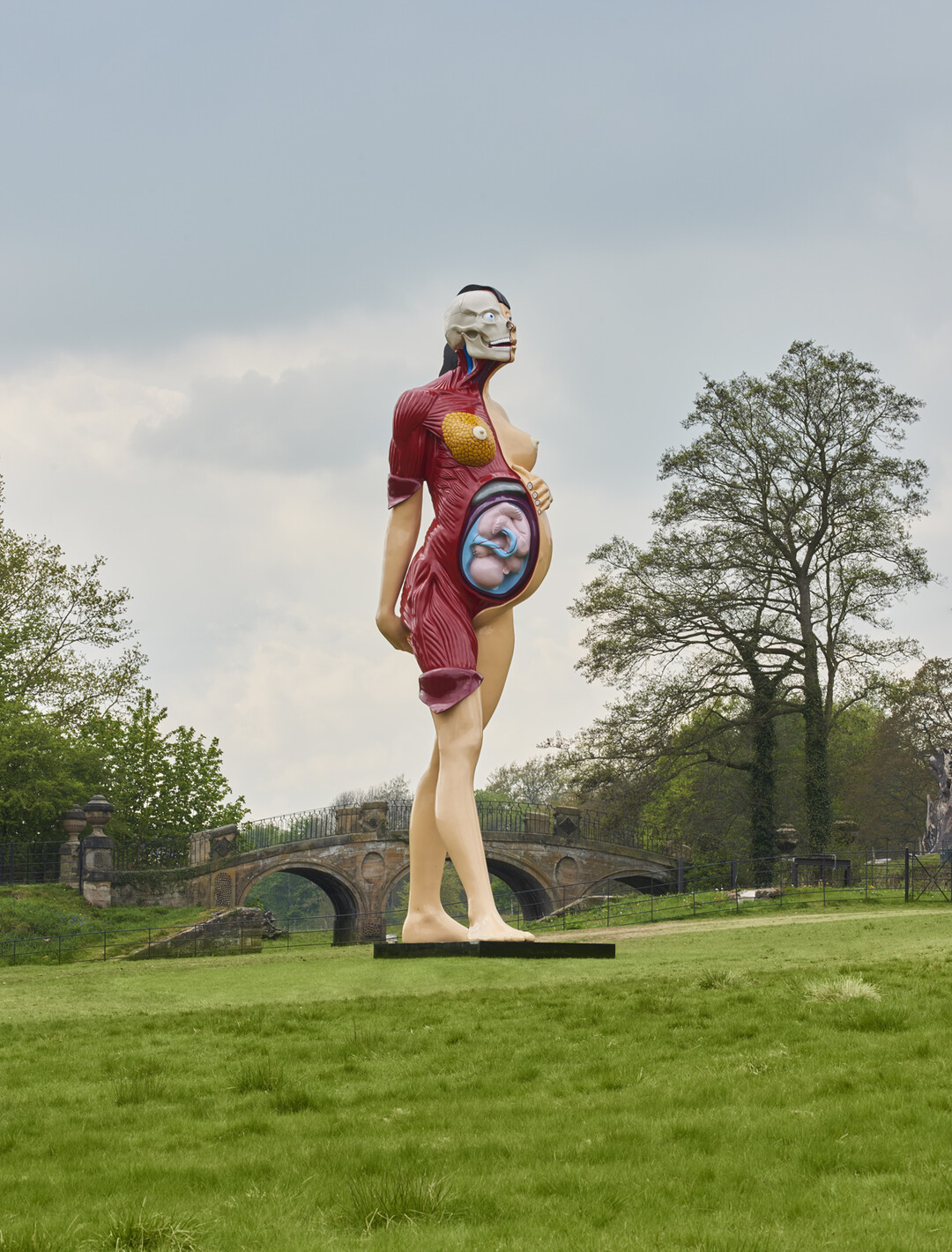 Damien Hirst sculpture at the Yorkshire Sculpture Park.