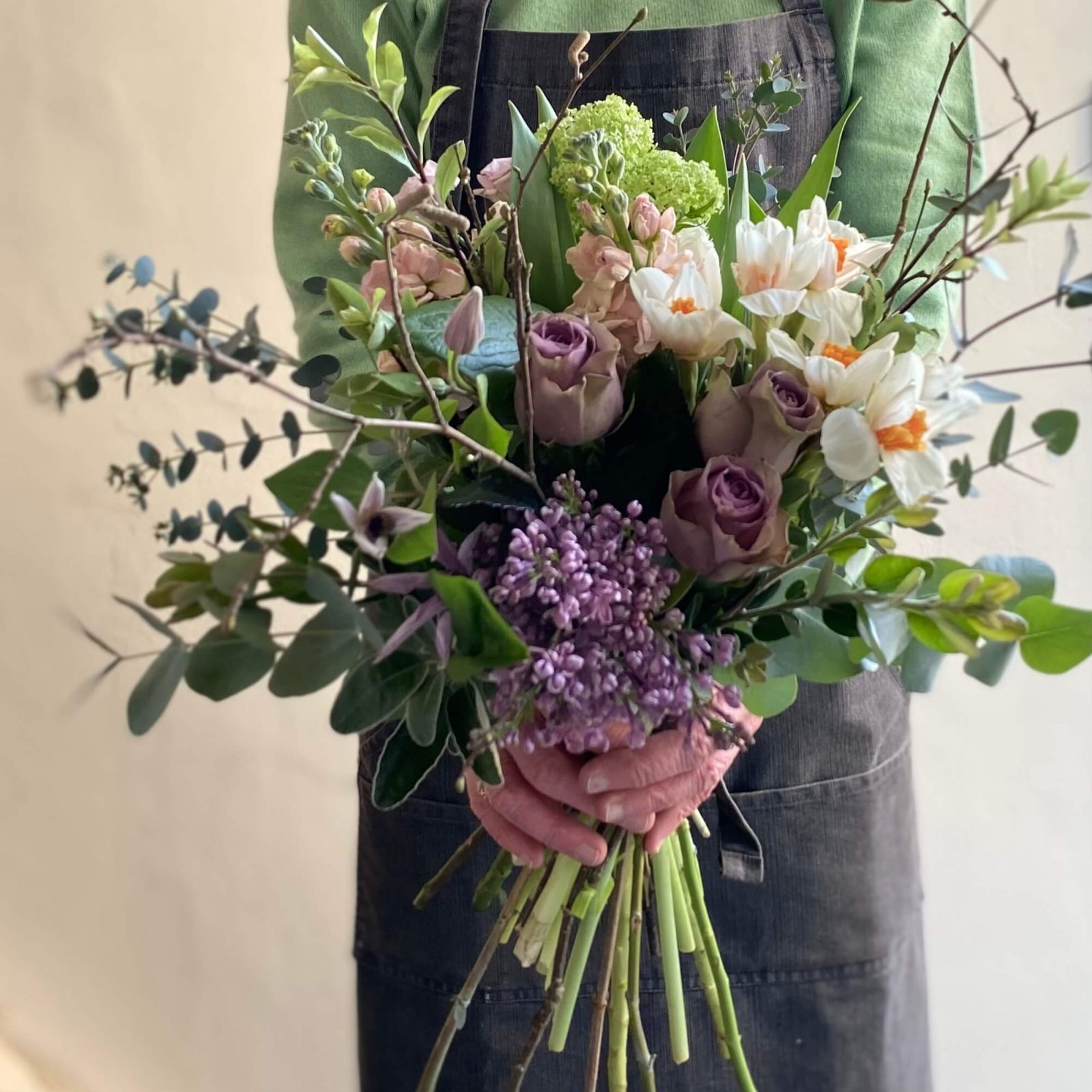 A bouquet of flowers from Kate Mell. 