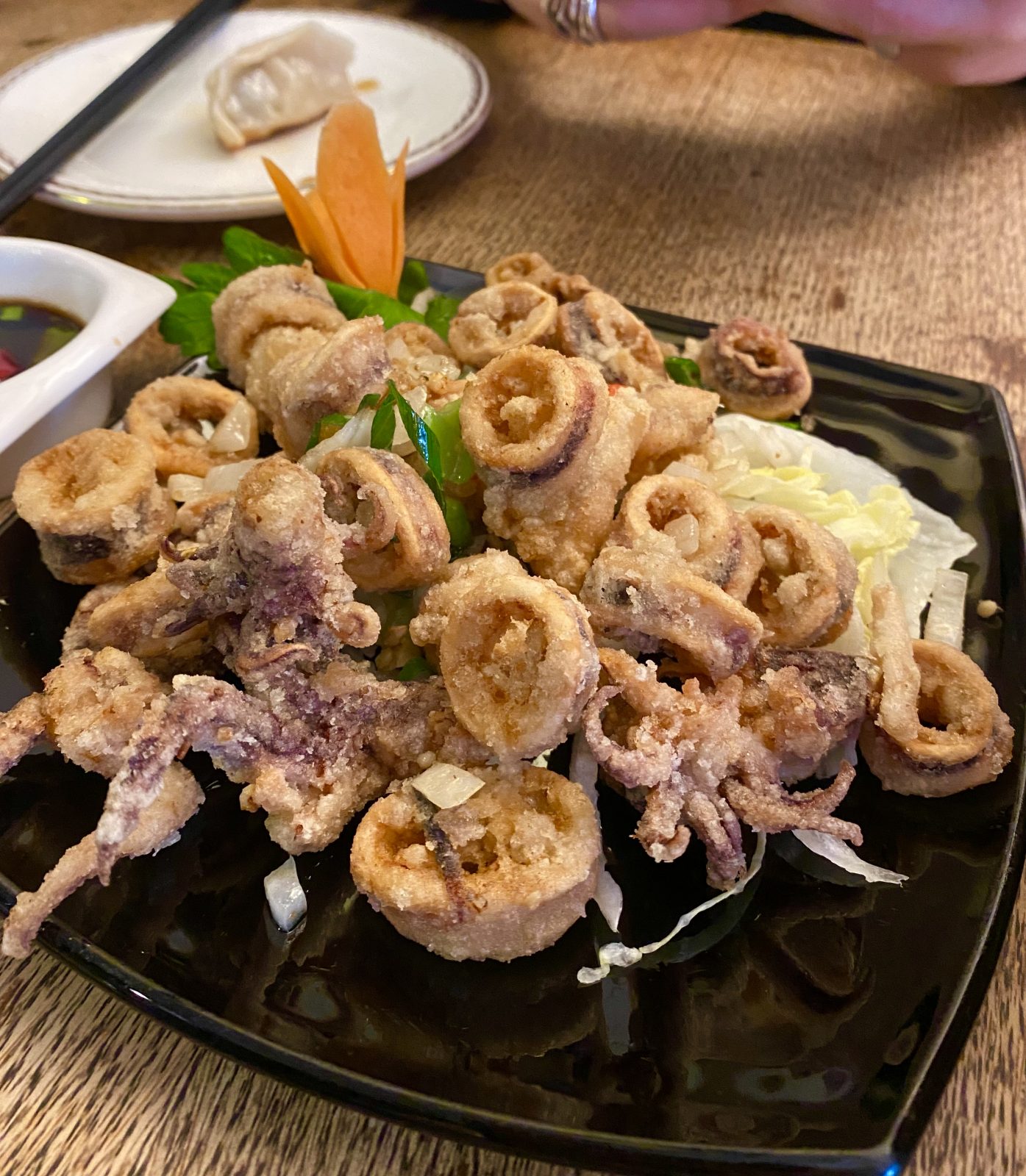 The Salt and Pepper Baby Squid from Wen's Chinese. 