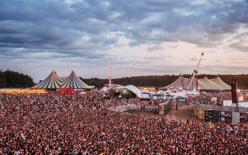 A big crowd at Leeds Fest.