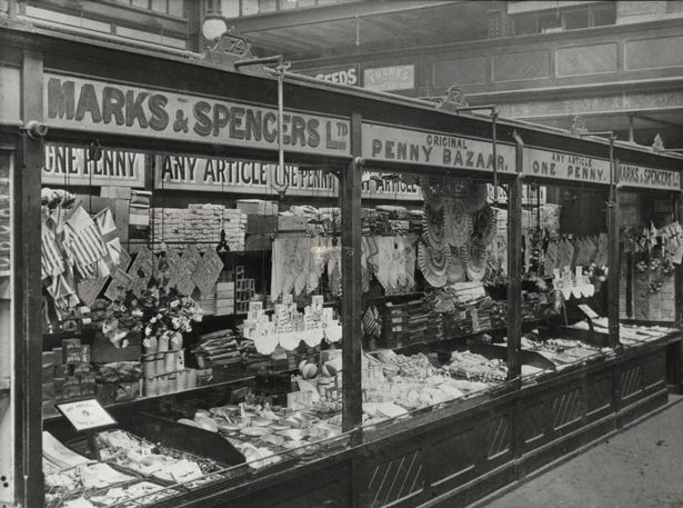 An old Marks and Spencers stall in Cardiff. 