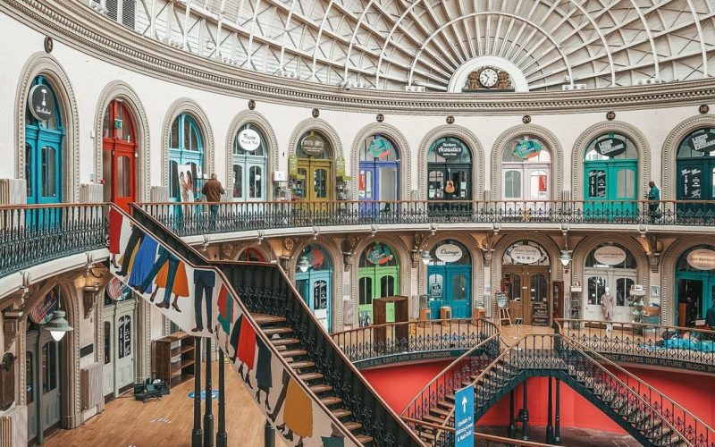 Inside the Leeds Corn Exchange 