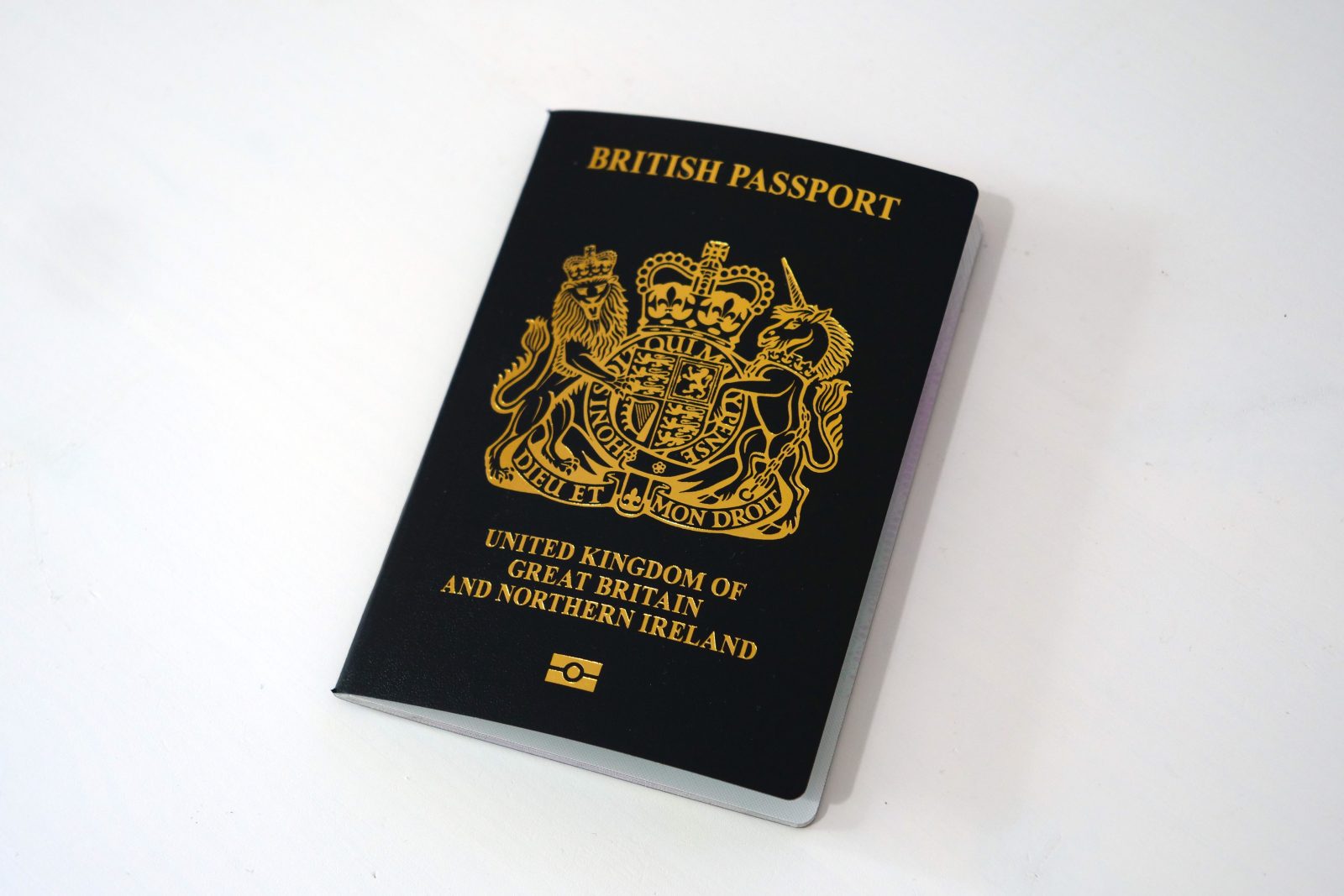 A British passport. 