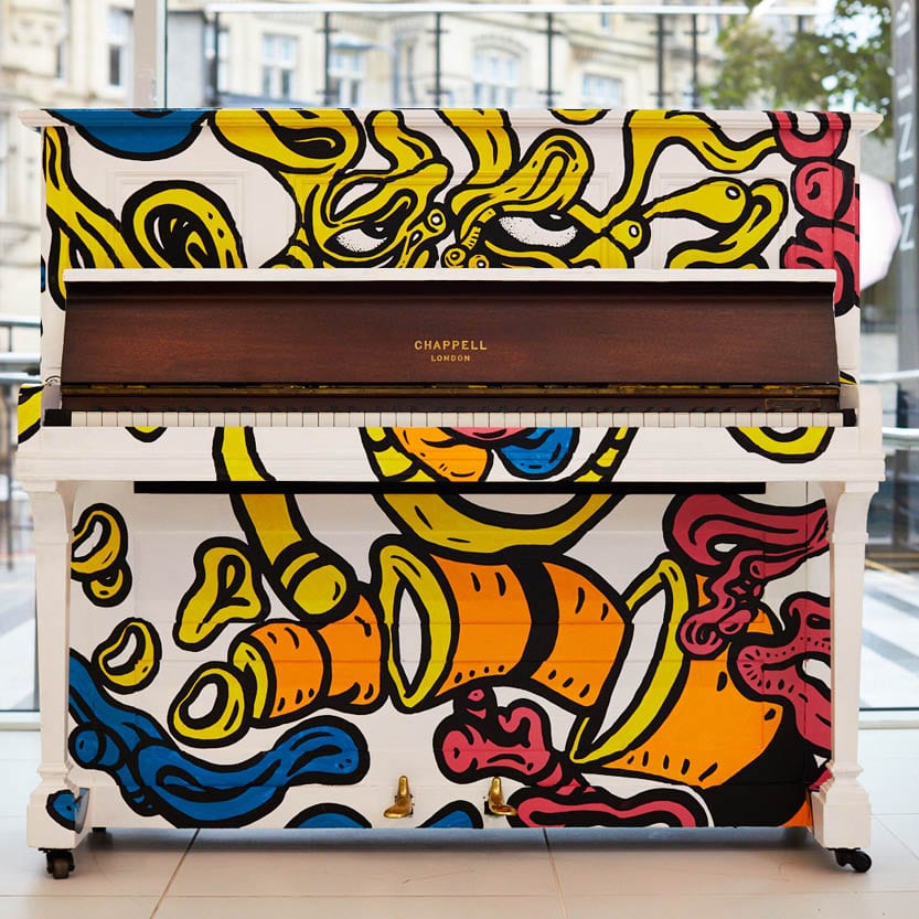 One of the pianos from last year's piano trail. 