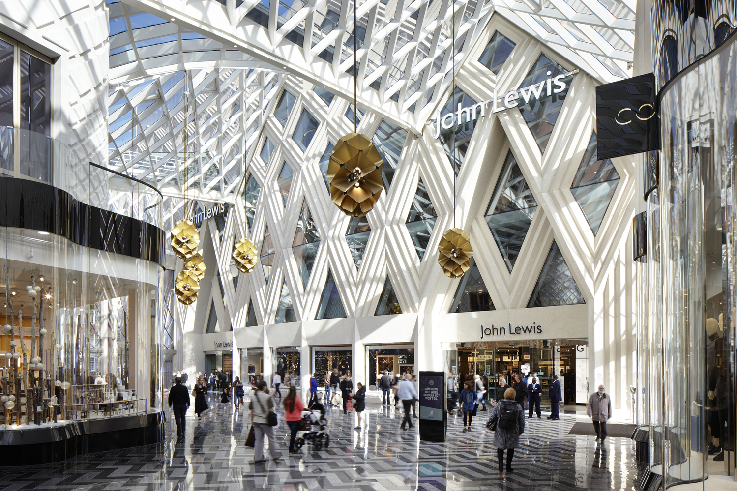 The inside of Victoria Gate in Leeds. 