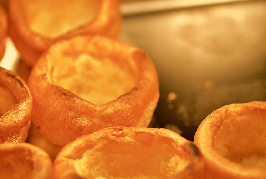 Yorkshire puddings. 