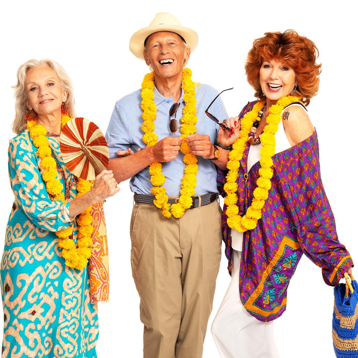 Cast members from The Best Exotic Marigold Hotel Tour. 