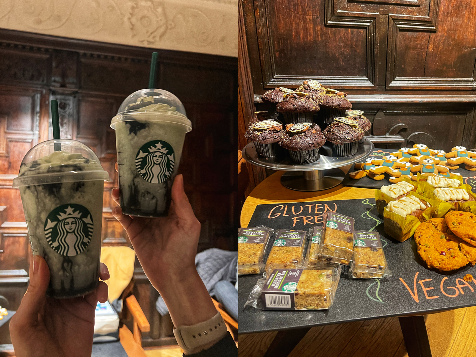 The new Halloween releases from Starbucks. 
