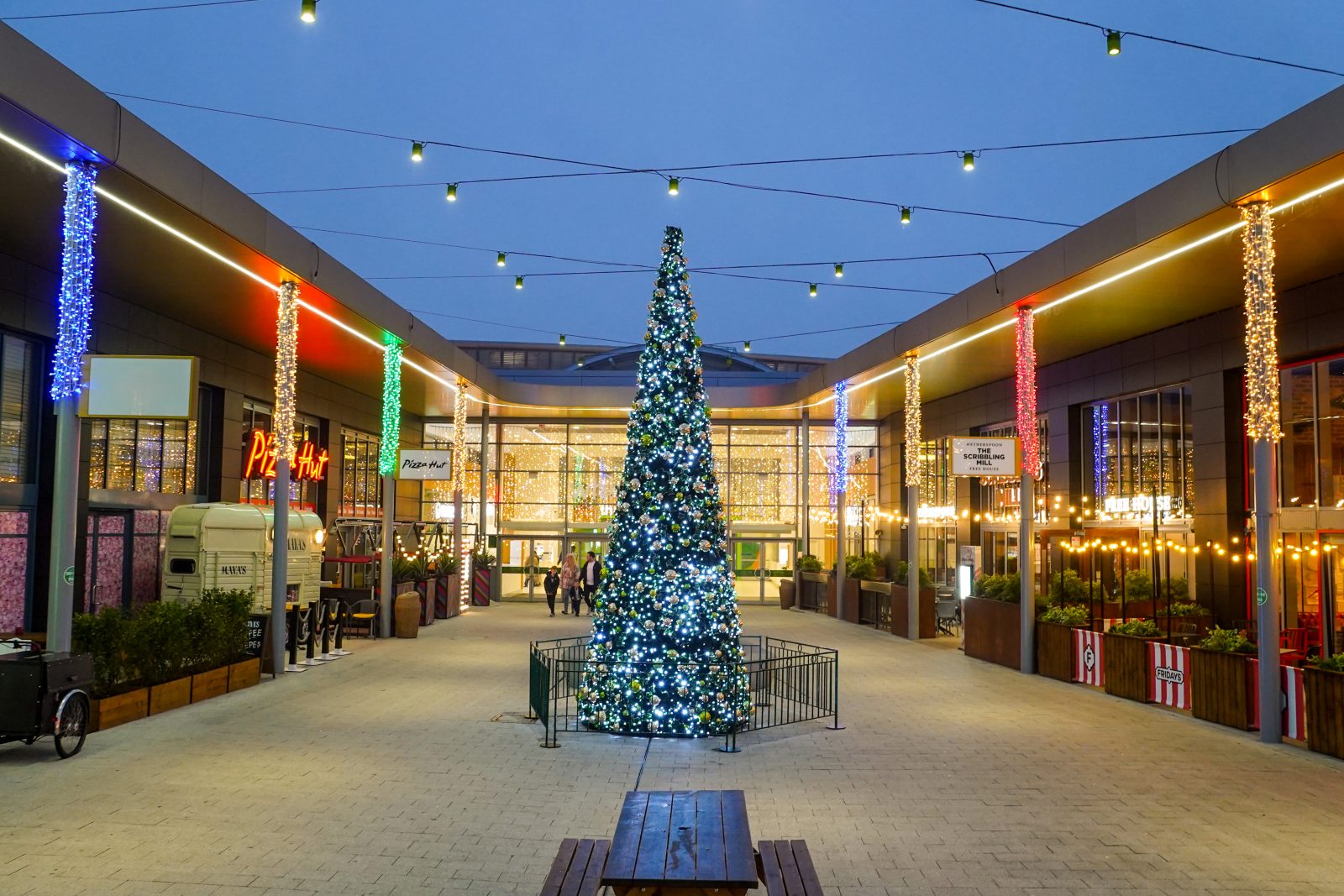 Christmas Tree at the White Rose Shopping Centre. 