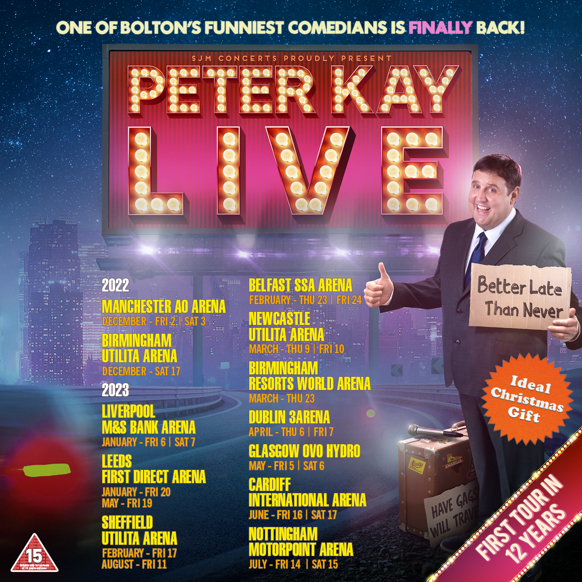 Peter Kay tour poster.
