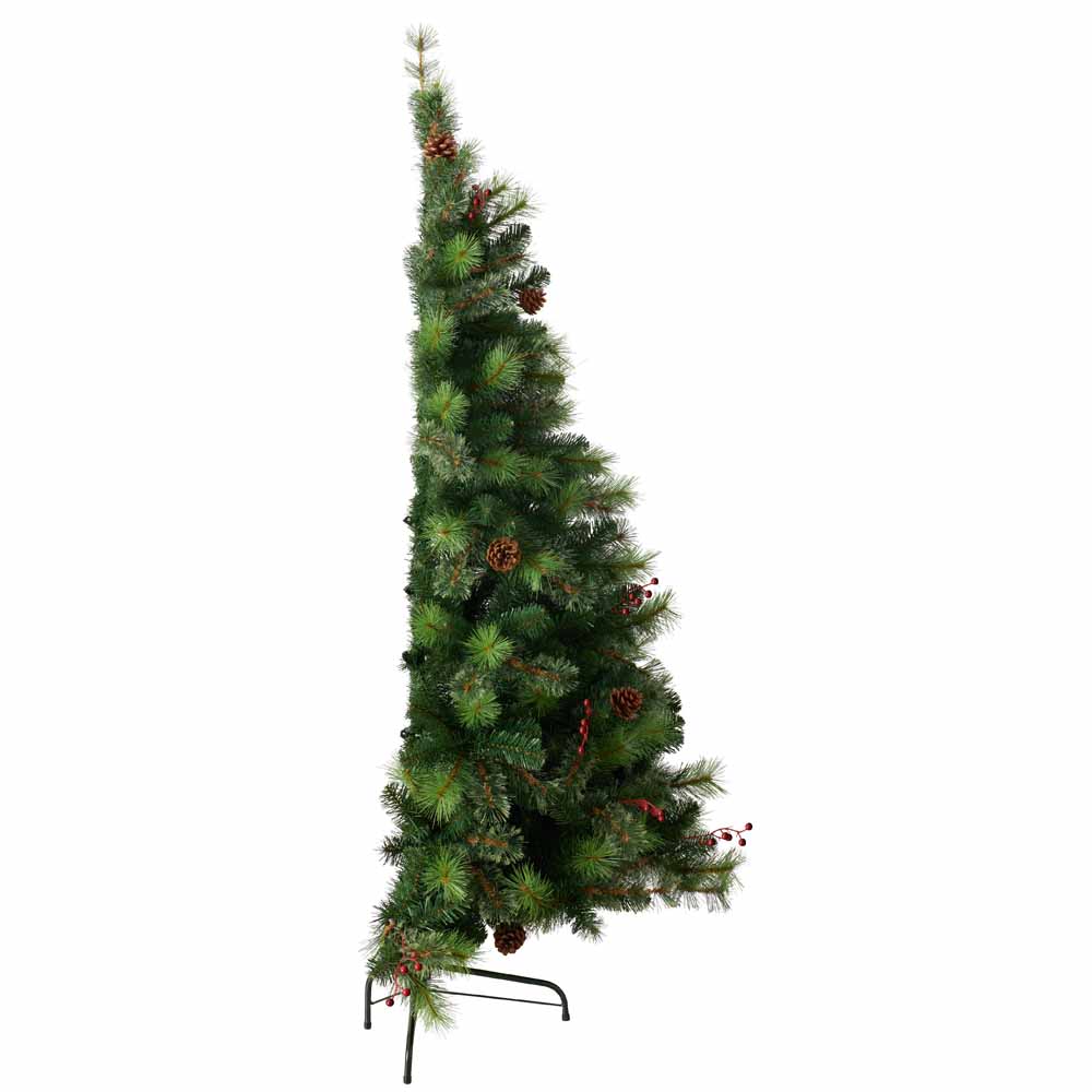 A half Christmas tree. 