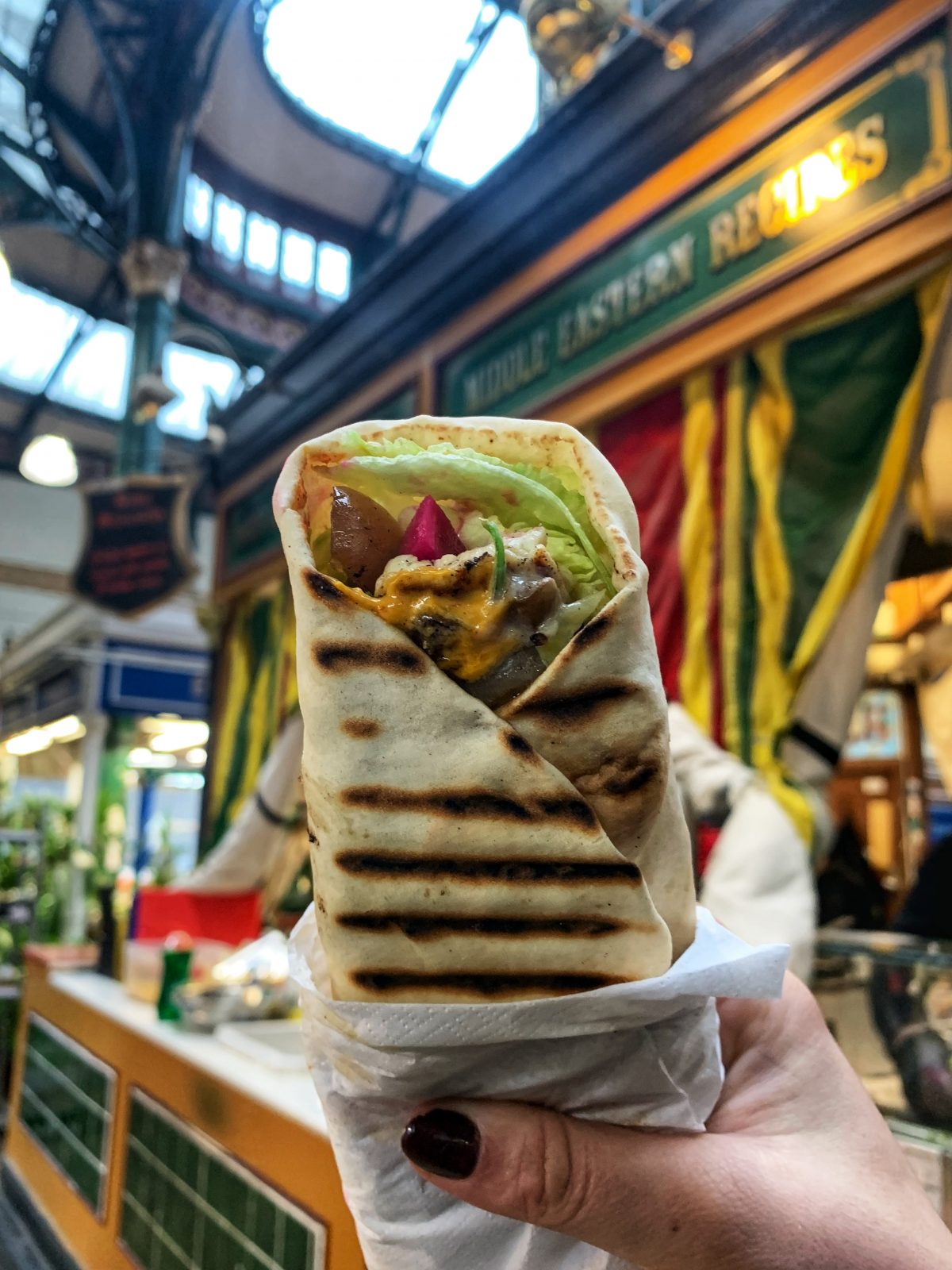 Halloumi wrap.