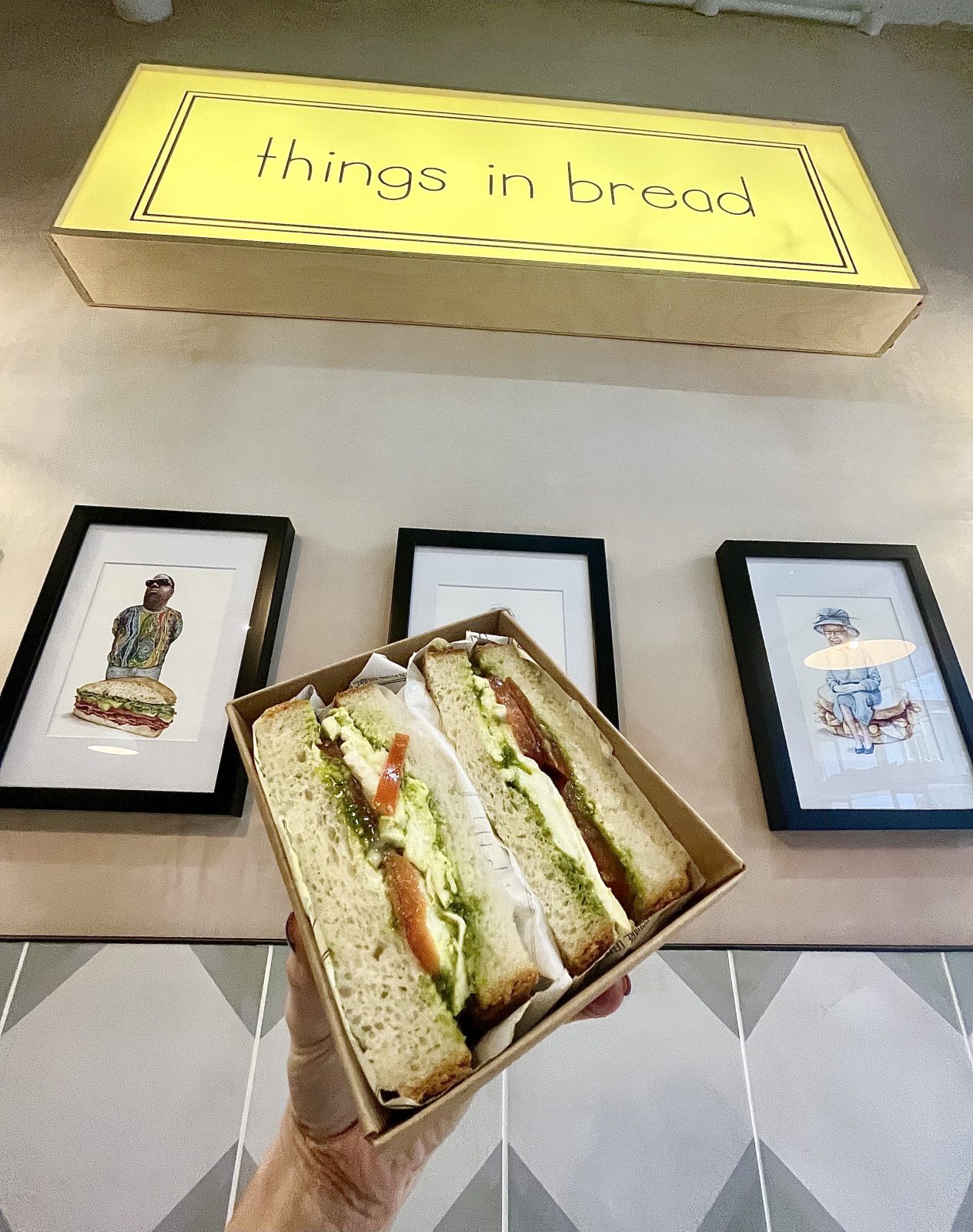 A sandwich from Things In Bread Leeds. 