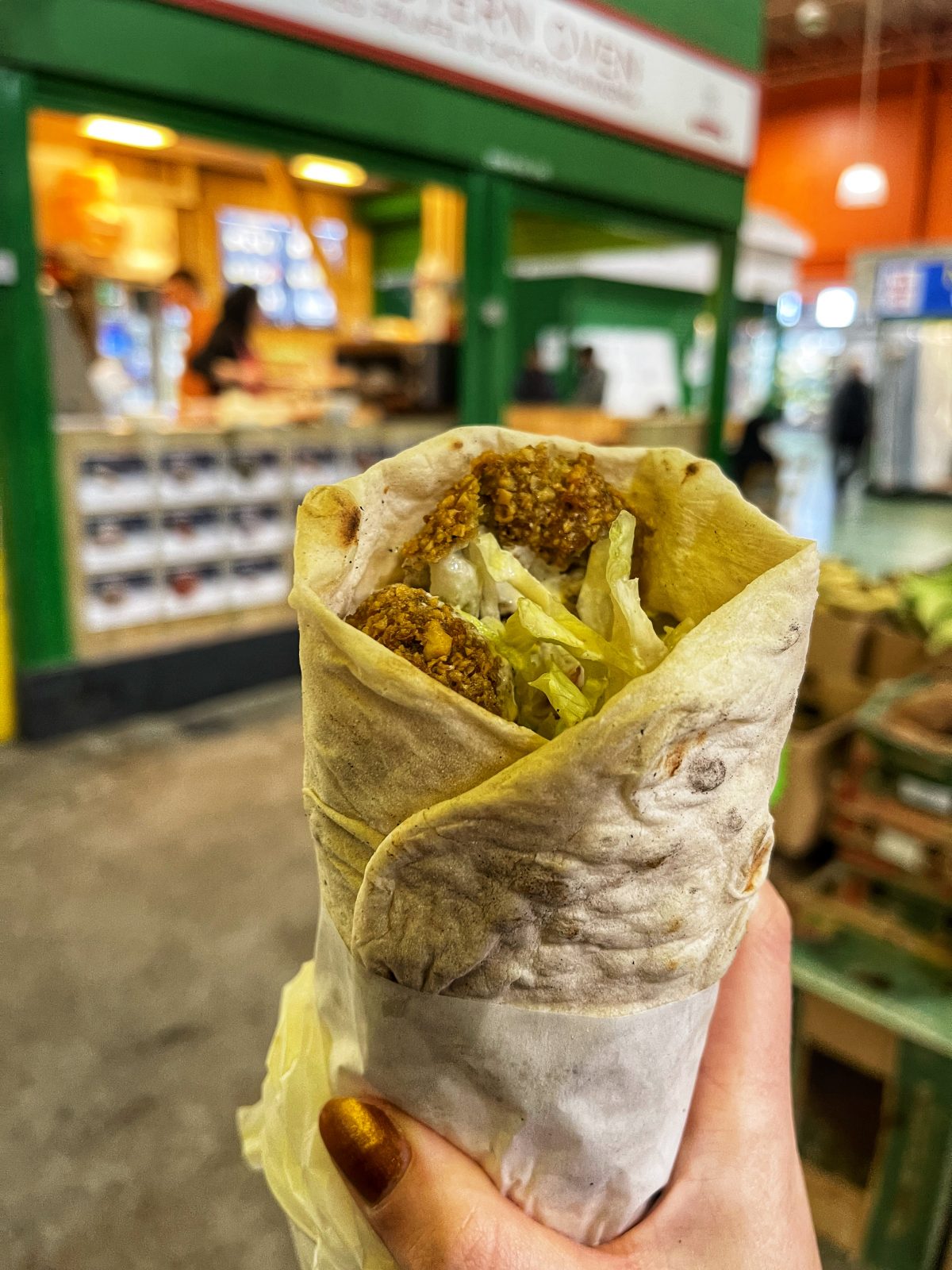 Falafel wrap.