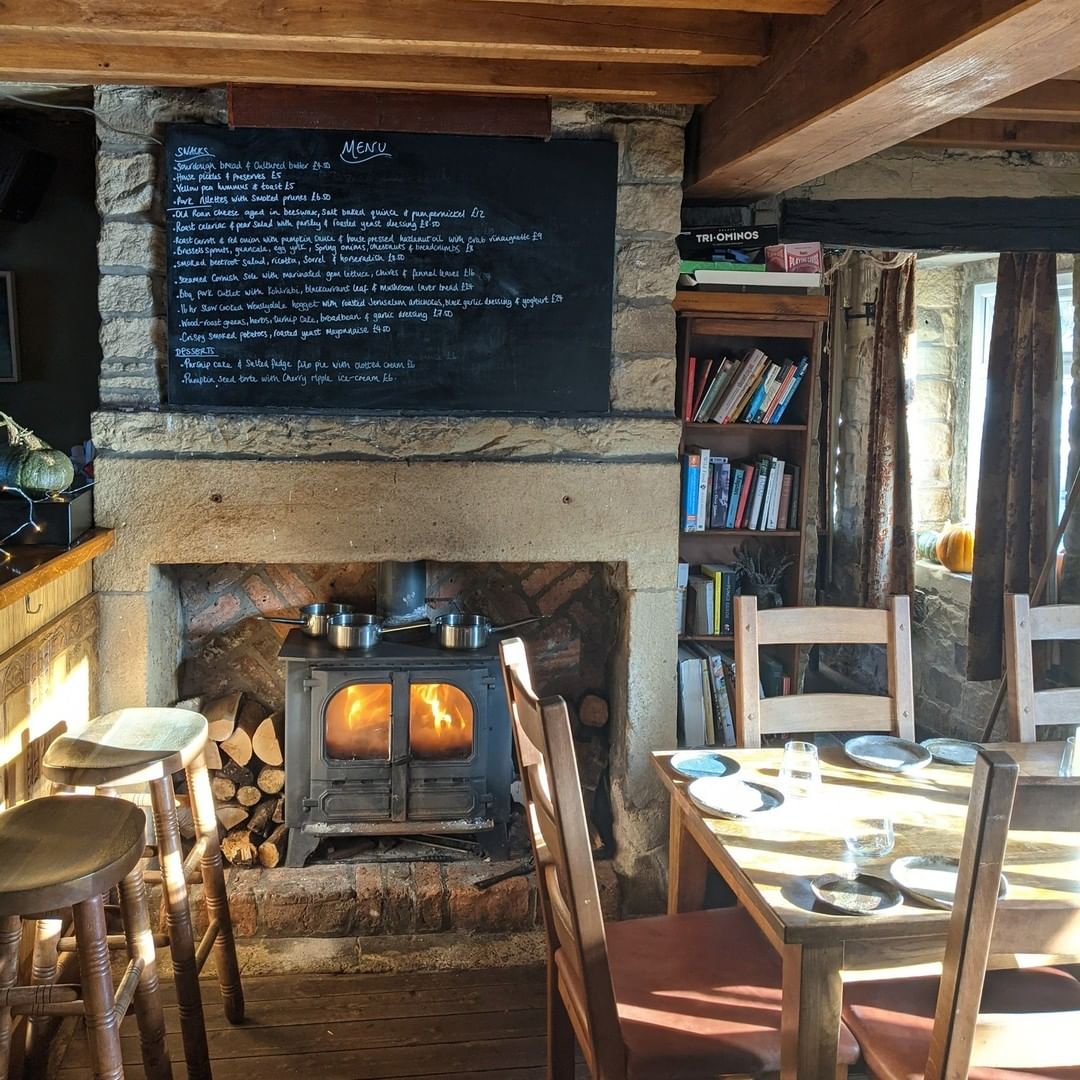 The interior of The Moorcock Inn. 