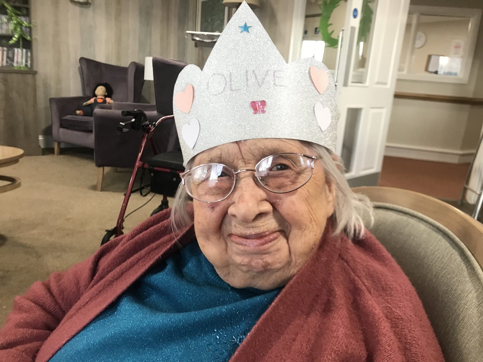 100-year-old lady called Olive. 