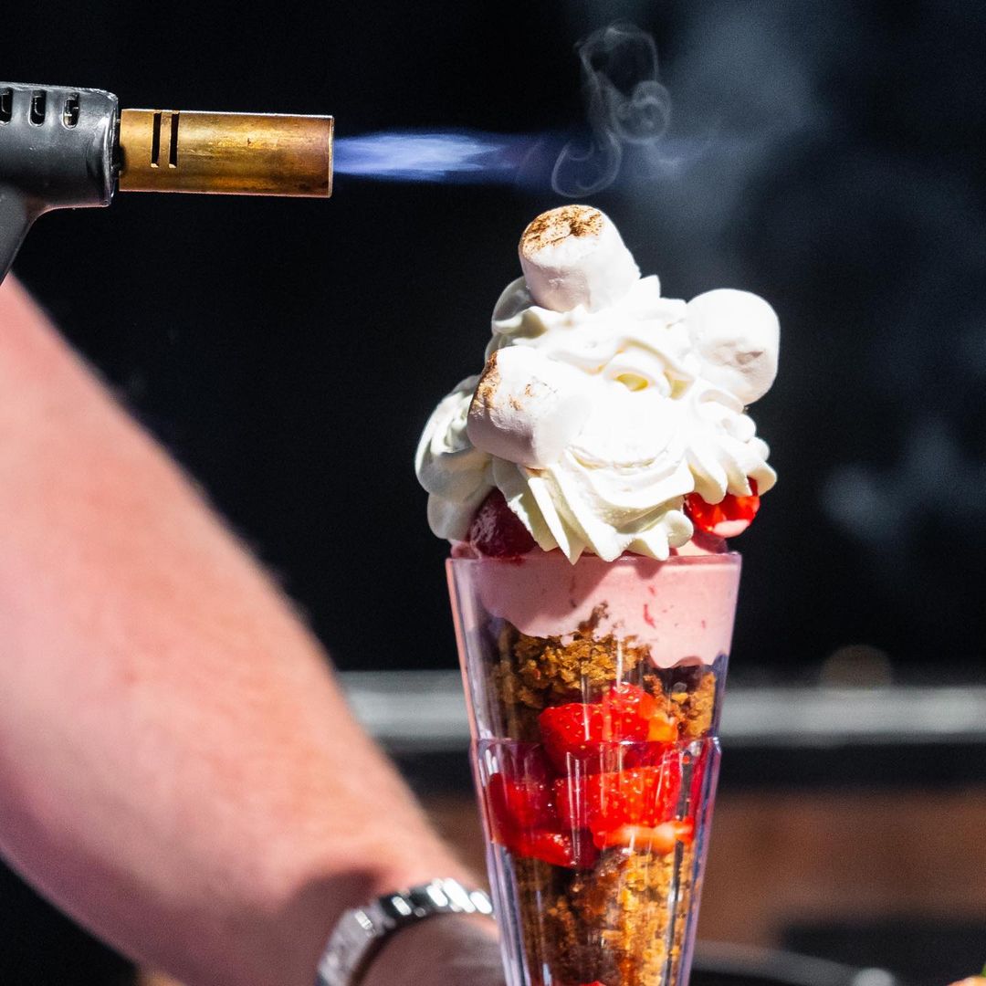 knickerbockerglory with a torch on.
