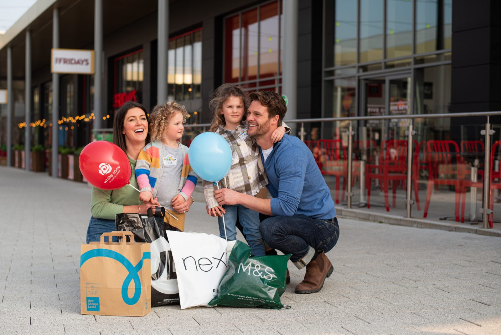 People at White Rose Shopping Centre. 