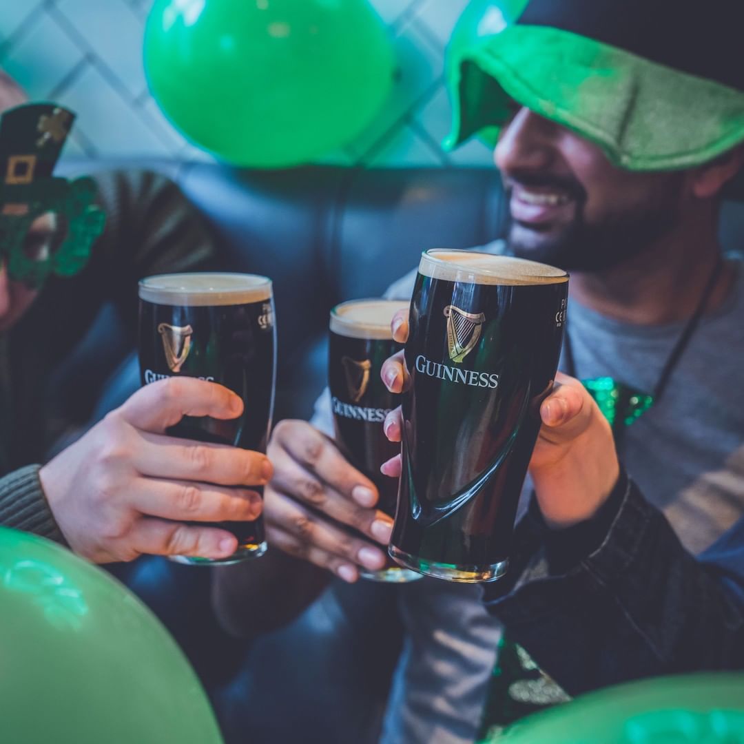 Pints of Guinness at O'niells