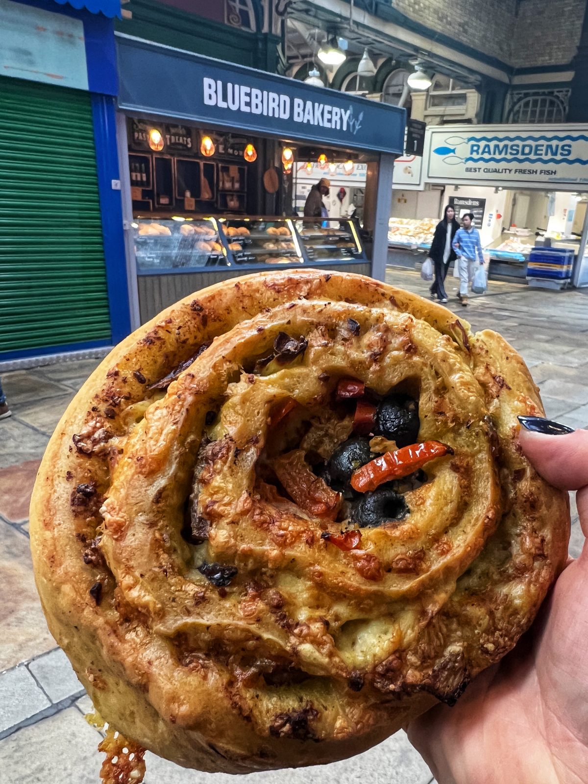 savoury swirl from Bluebird Bakery.