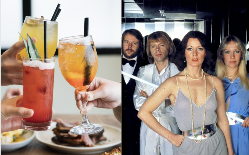 ABBA and drinks.