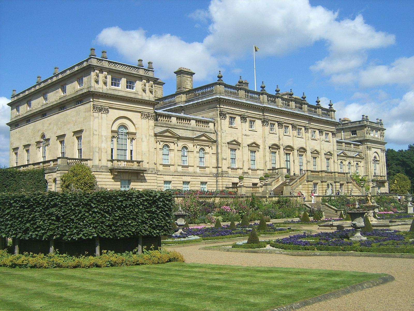 outside of Harewood House.