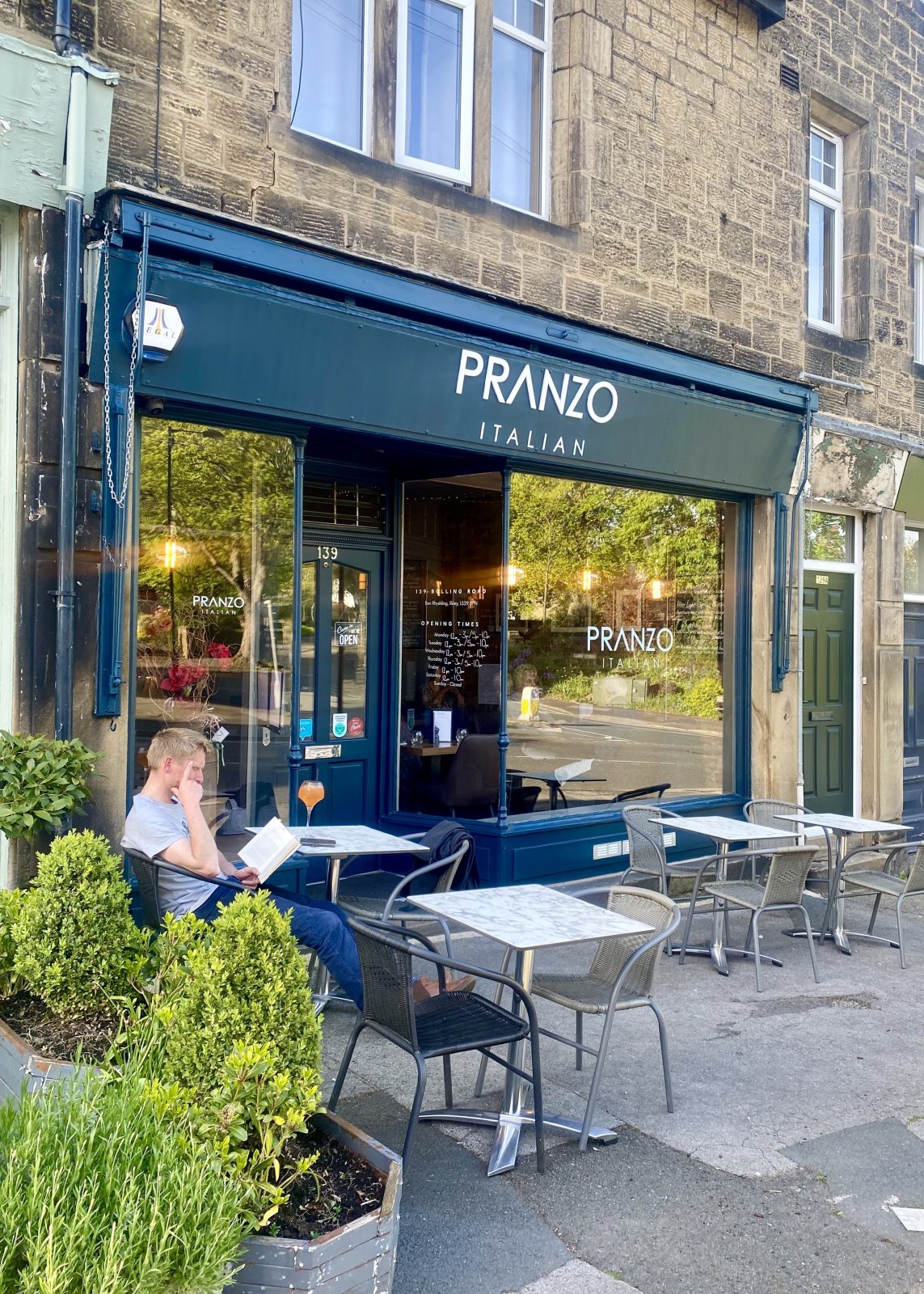 Pranzo in Ilkley. 