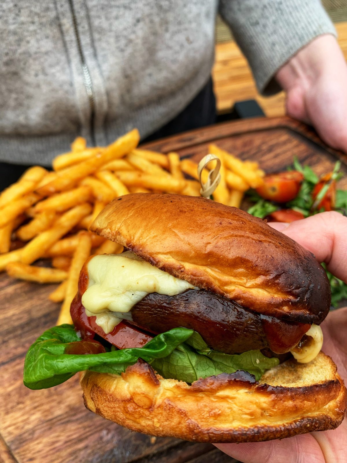 portobello mushroom burger.