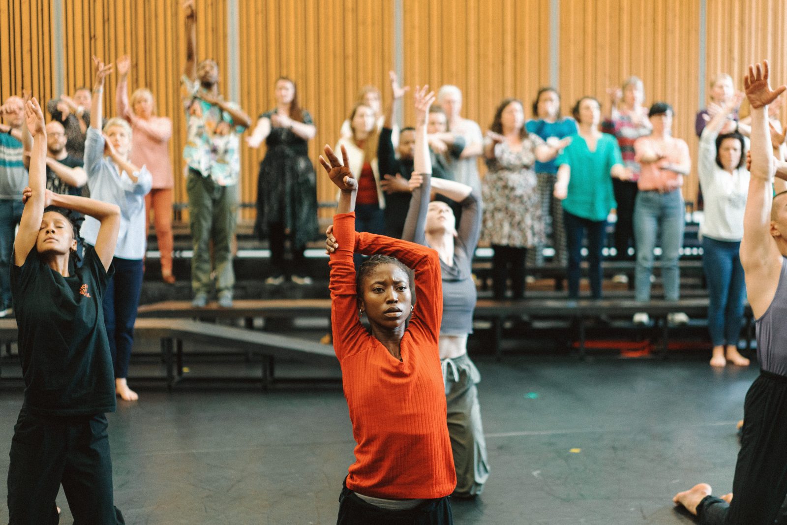 Vuyelwa Phota from Jazzart Dance Theatre in rehearsal for Requiem.