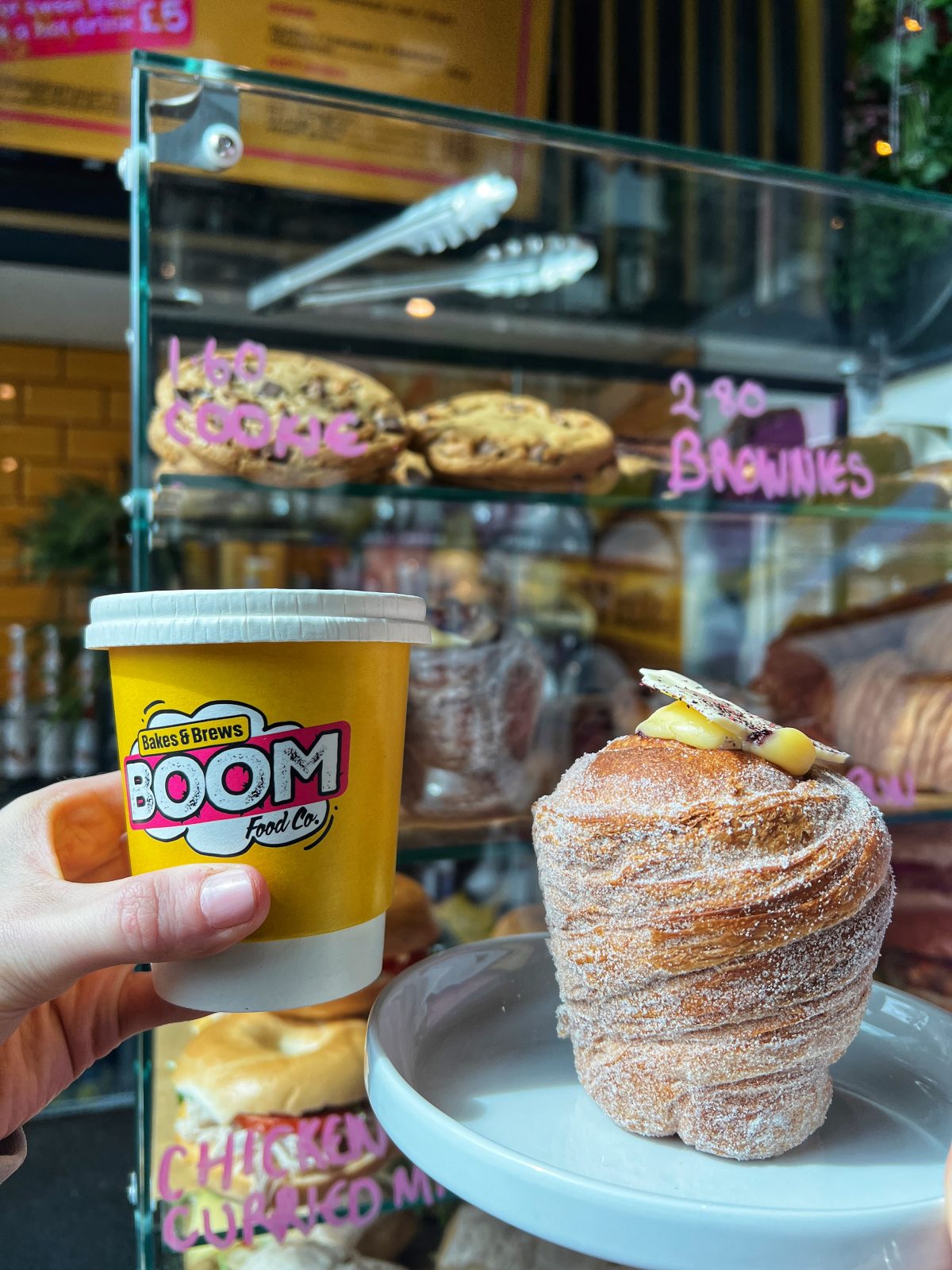 coffee and cronut.