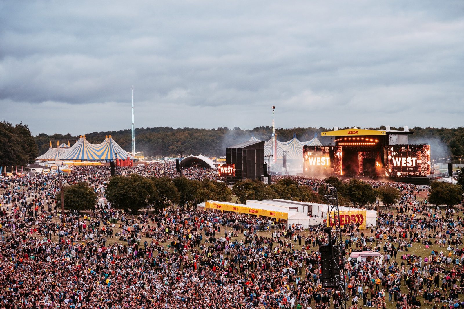 One of the stages at Leeds Festival. 